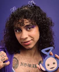 throwback to the @glisten_cosmetics x @teletubbieshq shoot 🥰 officially  tinky winky x