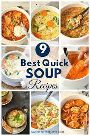 9 Best Quick And Cozy Soup Recipes Soup Recipes Quick Soup Recipes Easy Soup Recipes