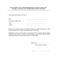 Karena sejatinya para pns adalah abdi negara yang siap melayani masyarakat indonesia. Pernyataan 4 Tidak Berkedudukan Sebagai Pns Cpns Tni Polri