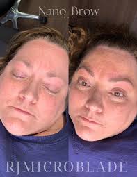 Could not have been happier with how these nano brows turned out for my  client today 😍 the flow of the strokes blended in so perfectly with her  natural hair pattern, it