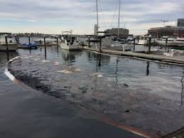 fells point marina after catching fire