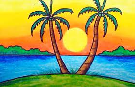 Hope you enjoy the video scenery drawing w. How To Draw Easy Scenery With Oil Pastels Sunset Scenery Drawing