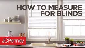 How To Measure For Blinds And Shades Inside And Outside Mount Jcpenney
