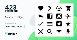 Download Material Design Icon Pack Monochrome 420 Svg Icons