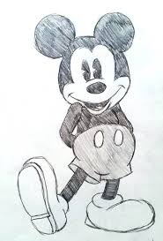 Easy Drawing Of Mickey Mouse Thefrangipanitree Com Mickey Drawing Mickey Mouse Drawings Mickey Mouse Drawing Easy