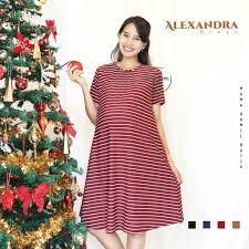 Jangankan baju buat si kecil. Baju Ibu Hamil Dress Hamil Menyusui Simple Modis Lorek Casual Cantik Murah Terbaru Dro 750 Shopee Indonesia