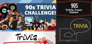 May 24, 2020 · unique names for trivia team laxative effects hakuna matata quiztina millian missing a comma. 44 More 90s Trivia Team Names That Make You Invincible