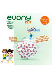 Evony Elastik Kulakli Evony Kids Cocuk Maske 160 Adet Fiyati Yorumlari Trendyol