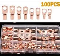 100PCS Wire Electrical Battery Cable Ends Terminal Connectors Accessory  SC6-SC25