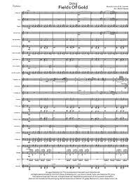 Pop piano sheet music (1000++ sheets). Fields Of Gold Noten Fur Blasorchester Bei Classen Music