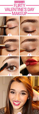 Flirty Valentines Day Makeup Tutorial Then she glams it up on the eyes with shimmer and a cut.