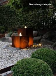 Wasserspiel Set Cortenstahl Wurfel 50 Gartenbrunnen Edelrost Design 100900022 Gartenbrunnen Garten Wasserspiel Garten