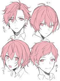 Male Hairstyles Anime Character Design Anime Drawings Sketches Manga Hair