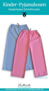 86/92, 98/104, 110/116, 122/128 (ca. Kinder Pyjamahosen Kostenlose Schnittmuster Datenbank
