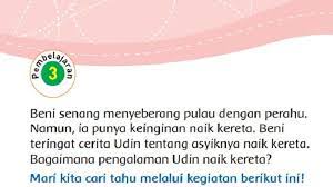 Buku bahasa indonesia, kegiatan 1 halaman 163, kunci jawaban tugas bahasa indonesia, orientasi, pedagang dan pembeli, penawaran, pengajuan, struktur teks negosiasi, teks negosiasi. Kunci Jawaban Tema 7 Kelas 3 Sd Halaman 186 187 188 Dan 189 Perkembangan Teknologi Transportasi Tribunnews Com Mobile