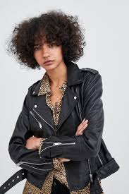 Image 4 Of Leather Biker Jacket From Zara Zara Leather Jacket New Outfits Biker Jacket