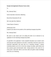 Free 7 Sample Resume Cover Letter Templates In Pdf Ms Word