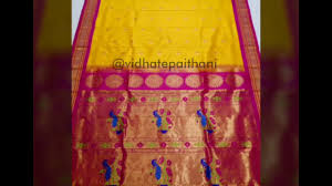 Explore the beautiful collection of semi silk paithani from swapngandha collection. Maharani Paithani Sarees Yeola Paithani Designer Saree Youtube