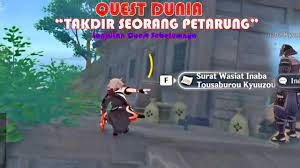 Bertarung demi alasan apa pun bahkan tanpa alasan sekali pun. Quest Dunia Takdir Seorang Petarung Genshin Impact Youtube