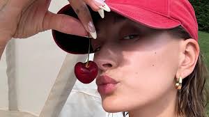 Per Hailey Bieber, Cherry Nails Are the Manicure of the Summer 2023