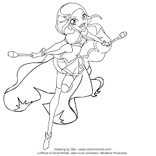 The first two pages will feature the three girls, and the third one will see their enemy depicted. Carissa From Lolirock Coloring Page