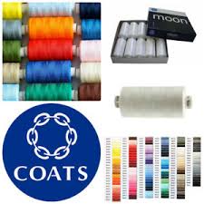 Details About Coats Moon Sewing Machine Polyester Overlocking Thread Cotton 1000 Yard