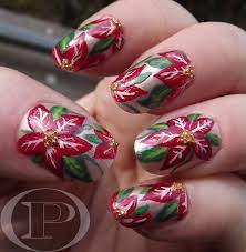 Stelle Di Natale Purple Nail Art Flower Nails Flower Nail Art