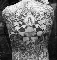 Black Alice In Wonderland Art Tattoo Tuesday Alice In Wonderland Girl Gone Geek Alice And Wonderland Tattoos Wonderland Tattoo Alice In Wonderland