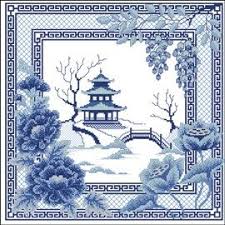 Cross stitching is one of the oldest and most widely spread embroidering techniques. Cross Stitch Pattern Free Download In Pdf File With Oriental Landscape Cross Stitch Landscape Cross Stitch Patterns Cross Stitch Embroidery