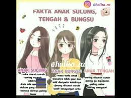 Terlepas dari itu mitos atau fakta tentang si sulung dan si bungsu, rupanya ada pendapat bahwa anak sulung dan anak bungsu adalah pasangan yang ideal ini diperhitungkan berdasarkan sifat bawaan. Fakta Anak Sulung Tengah Dan Bungsu Youtube