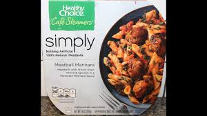 Margaret wilson of hemet, california shared the recipe for this yummy mainstay. Healthy Choice Cafe Steamers Meatball Marinara Review Youtube