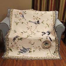 Throw blankets are made from a variety of materials; Classical Bird And Flower Blanket Quality Multifunction Cotton Yarn Knitted Throw Winter Sofa Cover 125x150 Decorative Blanket Flower Blanket Quality Blanketdecorative Blanket Aliexpress