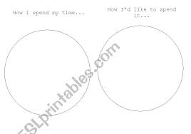 english worksheets piechart how do you spend your time