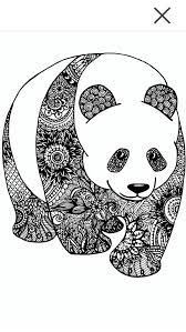 Panda Zentangle Zentangle Kunst Edding Kunst Panda Kunst