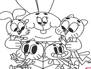 They develop imagination, teach a kid to be accurate and attentive. Gumball Coloring Book Gumball Games