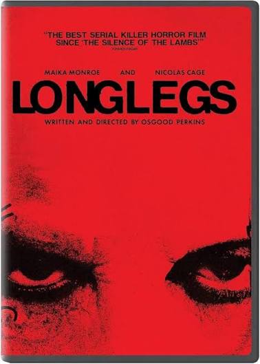 Amazon.com: Longlegs [DVD] : Osgood Perkins, Maika Monroe, Nicolas Cage,  Blair Underwood, Alicia Witt: Movies & TV
