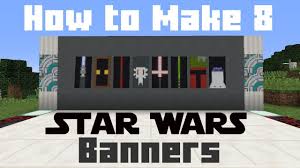 Minecraft How To Make 8 Star Wars Banners Minecraft Banner Designs Cool Minecraft Banners Minecraft Designs