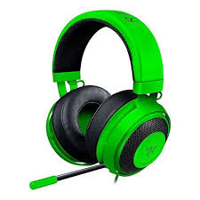 Razer Kraken Pro V2 Oval Ear Cushions Analog Gaming Headset Razer Kraken Pro V2 Analog Gaming Headset With Retractable Mic Oval Ear Cushions Green In 2020 Gaming Headset Headset Best Gaming Headset