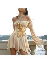 Fashion Off Shoulder Long Sleeve Mini Dress In 2021 Corset Fashion Fashion Outfits Fashion Inspo Outfits