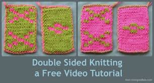 So i taught myself double sided knitting! Double Sided Knitting Roving Crafters