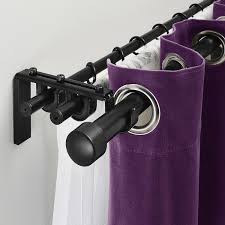 Hugad Rekka Dvojnoj Gardinnyj Karniz Kombinaciya Chernyj Dlina 210 Sm Min Dlina 210 Sm Maks Dlina 385 Sm Kupit Onlajn V Internet Magazine Ikea Curtain Rods Double Rod Curtains Double Curtains