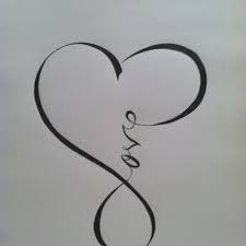Black Ink Love Heart Tattoo Design Love Heart Tattoo Heart Tattoo Designs Heart Tattoo