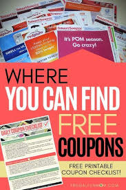 Where You Can Find Free Coupons Frugal Fun Mom In 2020 Free Printable Grocery Coupons Where To Get Coupons Family Money Saving