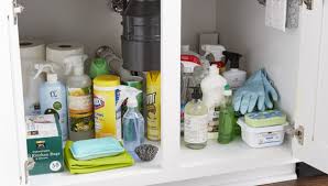 how to organize your under sink storage