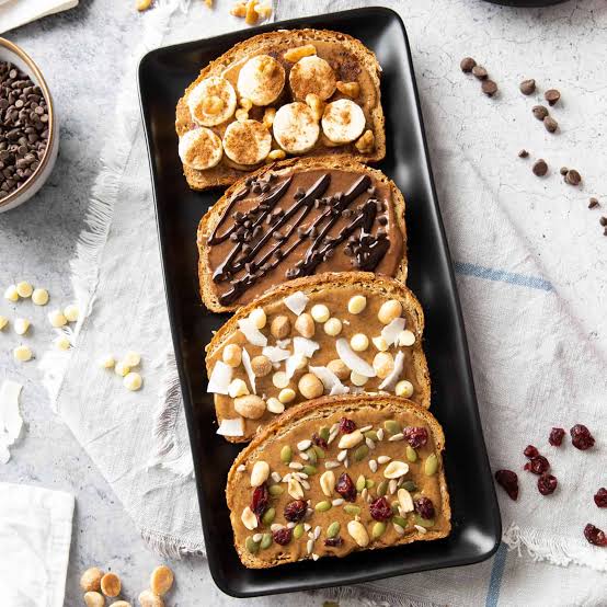 Almond Butter Toast - 4 Ideas!