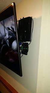 This metal ps4 wall mount is compatible with all ps4 models (playstation4 first series, slim and pro) and all xbox versions (xbox one x, xbox one s, xbox one, and xbox 360). How To Prevent Wall Mounted Tv Above Fireplace From Getting Hot Home Improvement Stack Exchange