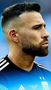 Basically, this 90s hairstyle is a style where the hair on top of the head is grown into the bangs or fringe but parted right down the. 70 Best Nicolas Otamendi Ideas Nicolas Otamendi Beard Suit Real Madrid Football Club