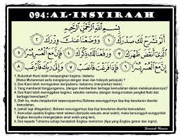 Bismillahirrahmaanirrahiim(i) dengan menyebut nama allah yang maha pemurah lagi maha penyayang. Kelebihan Surah Al Insyirah Informasi Santai