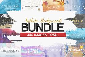 A collection of the top 53 aesthetic wallpapers and backgrounds available for download for free. Aesthetic Backgrounds Bundle Pre Designed Photoshop Graphics Creative Market