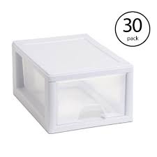 4.8 out of 5 stars. Sterilite Small Clear Plastic Stackable Drawer With White Frame 30 Pack Target